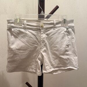 American Eagle Outfitters Women's Cream High Waist Shorts